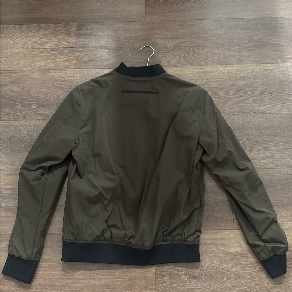Zara Men's Khaki Bomber Jacket - Picture 2 of 3